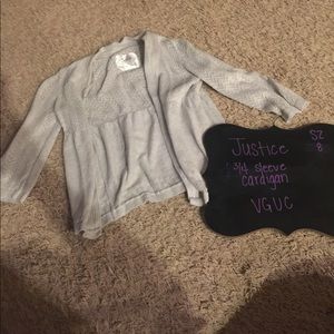 Justice 3/4 sleeve cardigan